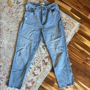 Abercrombie curve love ankle straight high rise jeans